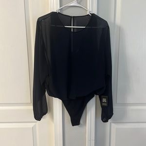 Bodysuit sheer top